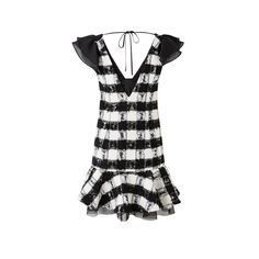 DIANA VEVINA Black and White Check Tweed Ruffle Neck Sleeveless Dress Size (in cm) Shoulder Chest Waist Length S 33 87 74 88 M 34 91 78 89.5 L 35 95 82 91 Materials: 100% Polyester Suit Pant, Skirt Socks, Waist Length, Hoodie Dress, Shop Dresses, Three Quarter, Shirt Jacket, Long Sleeve Sweater, Sweater Hoodie