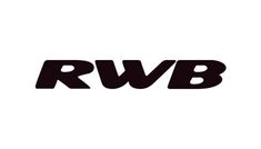 the rwb logo is shown in black on a white background, and it appears to have been modified