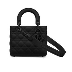 The Lady Dior My ABCDior bag epitomizes Dior's vision of elegance and beauty. Sleek and refined, the timeless yet modern style is crafted in black ultramatte calfskin with Cannage stitching, creating the instantly recognizable quilted texture, while the tonal metal 'D.I.O.R.' charms further embellish its silhouette. The unique design may be personalized with badges placed on its shoulder strap and can be carried by hand, over the shoulder or crossbody. Wide, adjustable and customizable shoulder strap with three pins included. The shoulder strap can accommodate up to six pins in total. Interior zip pocket and patch pocket The bag may be paired with Diorent embroidered straps Dust bag included Made in Italy Delivery 5-8 or 10-15 working days Please note that during high season and Sale perio Lady Dior My Abcdior Bag, Lady D, Dior And I, Bag Women Fashion, Small Lady, Christian Dior Couture, Dior Couture, Boutique Online, Coach Swagger Bag