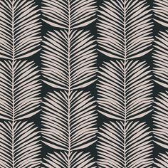 a black and white pattern with leaves on the back ground, in shades of grey