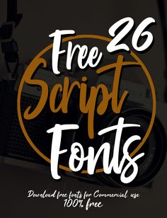 the free script font for commercial use is available in several different styles, including letters and numbers