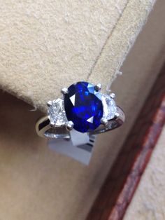 Modern But Classic Ceylon Blue Sapphire and by DeKaraDesigns, $28500.00 Wedding Ring Platinum, Diamond Sapphire Ring, Ring Blue Sapphire, Moon Cut, Blue Sapphire Engagement Ring, Ceylon Blue Sapphire, Engagement Ring Art Deco, Blue Sapphire Ring, Ceylon Sapphire