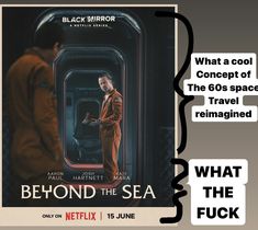 a movie poster with the caption'beyond the sea '