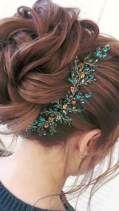 Hair Accessories Green, Wedding Hair Head Piece, Crystal Hair Vine, Tiara Wedding, Bridal Hair Vine, Wedding Hair Pieces, Headpiece Wedding, Wedding Crown, Hair Vine