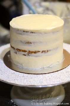 a close up of a cake on a plate