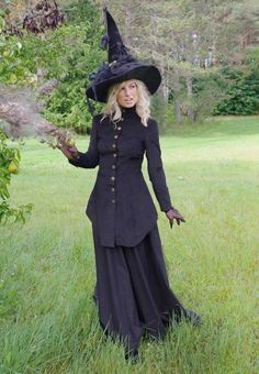 Classy Witch Victorian Corduroy Suit - Etsy Corduroy Suit, Edwardian Hat, Witch Hats, Ankle Length Skirt, Purple Plaid, Grand Entrance, Colour Star, Hawks, Victorian Fashion