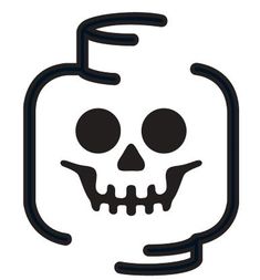 a black and white image of a skull with a flask in it's mouth