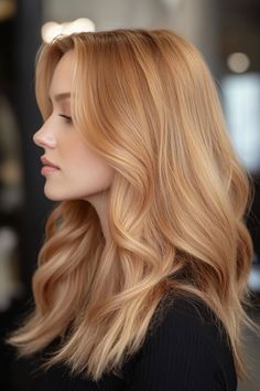 25+ Absolutely Stunning Honey Blonde Hair Ideas - Flo's Blog Warm Blonde Highlights Short Hair, Honey Caramel Blonde Hair, Blond Honey Hair, Soft Summer Red Hair, Ginger Balayage Blonde, Warm Blonde Hair Color Honey Caramel, Honey Beige Hair, Honey Beige Blonde Hair, Gold Blonde Hair Honey