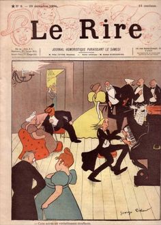 the cover of le rire magazine with an image of people dancing