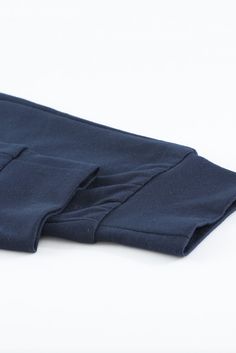 Blue Solid Drawstring Elastic Waist Pants with Pocket Blue Stretch Cotton Sweatpants, Navy Cotton Drawstring Bottoms, Blue Cotton Drawstring Sweatpants, Blue Pants With Elastic Cuffs For Loungewear, Blue Cotton Sweatpants With Drawstring, Blue Bottoms With Elastic Cuffs For Loungewear, Blue Stretch Cotton Joggers, Casual Blue Bottoms With Elastic Cuffs, Stretch Cotton Navy Bottoms