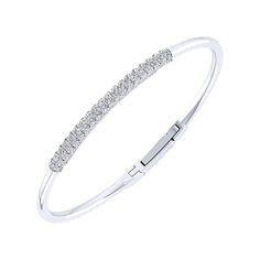 Gabriel - 14k White Gold Demure Bangle Gold Bangle Bracelets, Gold Bangle Set, Stackable Bangles, Designer Bracelets, Bracelet Diamond, Bangle Designs, Gold Bangle Bracelet, Gold Bangle, Bangle Set