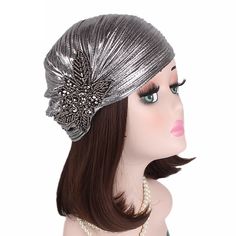 Retro Vintage Roaring 20s 1920s The Great Gatsby Ruffle Turban Hat Headwraps Charleston Women's Masquerade Casual Daily Hat 2024 - $14.49 Indian Hat, Flapper Hat, Head Jewelry, Turban Hat, Masquerade Party, Roaring 20s, The Great Gatsby, Cap Hair, Great Gatsby