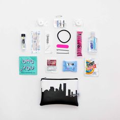 With this personal care kit, the sky(line)’s the limit. Packaged in our best-selling Mini Wallet, these 20 essentials will keep you worry-free wherever you go.INCLUDES 20 individually packaged essentials FOR HER:• Bandaid• Bobby Pins• Chapstick• Deodorant Wipe• Earring Backs• Emery Board• Floss• Hair Tie• Hand Sanitizer• Makeup Wipe• Mini Wallet• Mints• Pain Relief Medicine• Safety Pins• Sewing Kit• Stain Remover Wipe• Tampon• 4-1/8 x 6-1/8 x 1”• Double sided UV printed design• Unlined• Minimali Medicine Safety, Reversible Clothing, Smart Packing, Sky Line, Cody Johnson, Tied Hands, Makeup Wipes, Bag Essentials, Safety Pins