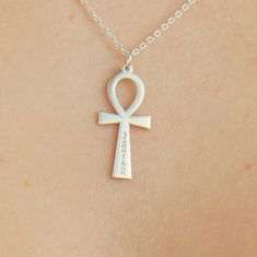 Personalized Ankh Pendant Necklace. Christmas Gift, 925 Sterling Silver Ankh Necklace, Ankh Pendant, Gifts for Her, Ancient Necklace, Egyptian Necklace, Antique Necklace, Ankh Jewelry, Gift for Friend, Name Necklace The ancient Egyptian symbol Ankh, also known as the "Key of the Nile," the "Cross of Life," literally means life. Symbolically, on the other hand, it symbolizes the unity of men and women. It represents the sun, rebirth, and intuitive powers. At the same time, it emphasizes that the Ankh Jewelry, Ancient Necklace, Birthstone Jewelry Mothers, Tiny Pearl Necklace, Egypt Jewelry, Ankh Pendant, Ancient Egyptian Symbols, Antique Silver Necklace, Egyptian Necklace