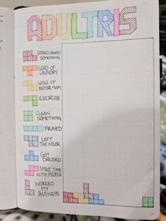 Pinterest Journal Habit Tracker Ideas, Bullet Journal Habit Tracker Ideas, Bullet Journal Simple, Bullet Journal Tracking, Habit Tracker Ideas, Bullet Journal Habit Tracker, Journal Habit Tracker, Year In Pixels, Tracker Ideas