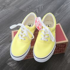 These Shoes Have A Very Nice Color Pop! Classic Vans Canvas Shoes. Brand New With Tags. Mustard Casual Sneakers With Round Toe, Casual Mustard Sneakers With Round Toe, Yellow Canvas Shoes With Round Toe For Streetwear, Casual Neon Yellow Sneakers With Rubber Sole, Yellow Canvas Shoes With Rubber Sole For Streetwear, Casual Yellow Sneakers With Rubber Sole, Vans Yellow Slip-on Sneakers, Yellow Vans Slip-on Sneakers, Yellow Vans Sneakers Sporty Style