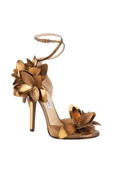 Jimmy Choo golden floral Sandal High Heel Stiefel, Jimmy Choo Heels, Jimmy Choo Shoes, Shoe Lover