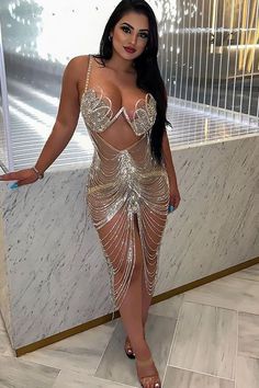 Sweet Nothings Diamante Tassel Dress - AMEKANA.COM Formal Ball Gowns, After Wedding Party, Rhinestone Dresses, Night Club Dresses, Date Night Dinner, Formal Ball Gown, Tassel Dress, Dress Sleeve Styles, Ladies Gown