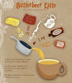 an advertisement for butterbeet latte is shown