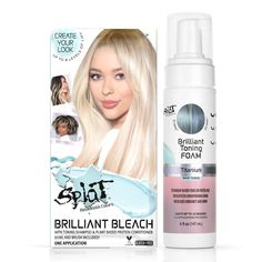 A box of Splat Hair Color's Briliant Toning Foam Titanium Hair Dye