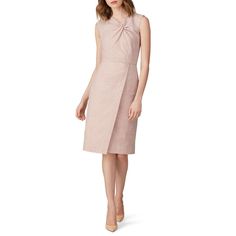 Light pink cotton (49% Cotton, 47% Linen, 4% Elastane). Sheath. Sleeveless. V-neckline. Hidden zipper closure. Partially lined. 41" from shoulder to hemline. Imported. Rebecca Taylor Dress, Rent The Runway, Closet Designs, Rebecca Taylor, Dress Suits, Pink Cotton, Hidden Zipper, Pink Dress, Light Pink