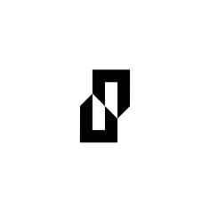 the letter d is made up of black and white letters, which appear to be overlapping