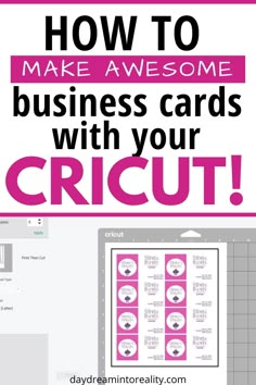 how to make awesome business cards with your cricut