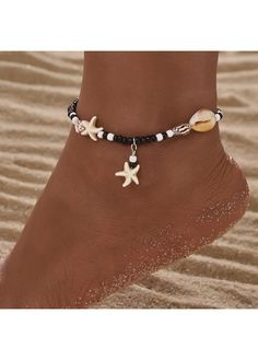 Color:Black;Package Contents:1 X Anklet;Occasion:Sport; Summer Festival Jewelry With Black Beads, Summer Party Black Jewelry, Black Beaded Anklets For Festival, Black Beaded Festival Anklets, Black Bohemian Anklets With Black Beads, Black Bohemian Beaded Anklets, Black Beads Summer Beach Jewelry, Summer Beach Jewelry With Black Beads, Black Beaded Jewelry For The Beach