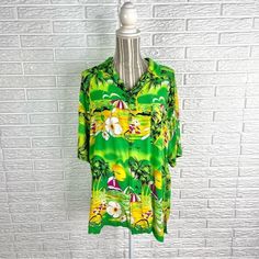 Vintage Adriani Brightly Colored Hawaiian Print Button up - Etsy White Satin Skirt, Tropical Shirts, Sioux Falls, Hawaiian Print, Satin Skirt, Sioux, Button Up Shirt, Satin Dresses, Etsy Vintage