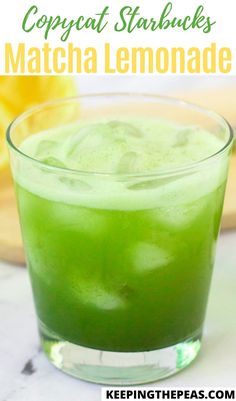 Starbucks Matcha Lemonade Recipe, Matcha Limeade, Matcha Lemonade Starbucks, Sweet Matcha Drink Recipes, Fruity Matcha Drinks, Matcha Juice Recipe, Healthy Matcha Recipe Drinks, Iced Matcha Tea, Matcha Recipe Drinks