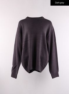 cozy-oversized-unisex-sweatshirt-cf401 / Dark gray Basic Gray Crew Neck Sweater, Oversized Gray Sweater For Everyday, Gray Winter Tops For Campus, Gray Tops For Campus In Winter, Gray Winter Campus Tops, Gray Basic Cotton Sweater, Gray Oversized Sweater For College, Basic Gray Everyday Sweater, Oversized Gray Sweater For College