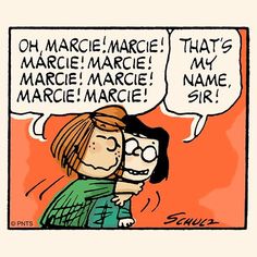 a comic strip with two people talking to each other and one has an orange background