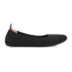 The Jersie flats by Journee collection are the definition of a basic go-to. This everyday essential features a tab at the heel and a classic round toe. A 4 mm tru comfort foam footbed offers all-day support, and knit fabric uppers make them super breathable. At Journee collection, our flat styles will have you looking just as professional as the boss at work to having the cutest shoes when you go out for the night. Features: ComfortClosure Type: Slip-OnFootwear Technology: Memory Foam InsoleUpp… Black Ballet Flats, Journee Collection, Ballet Flat Shoes, Fashion Flats, Ballet Flats, Cute Shoes, Memory Foam, Everyday Essentials Products, Knitted Fabric