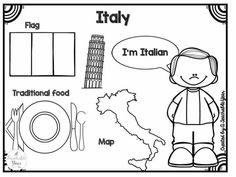 the italian language worksheet with pictures and words to help students learn how to read