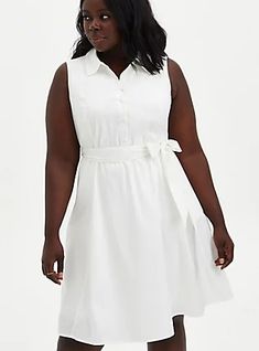 White Poplin Collared Shirtdress , CLOUD DANCER Outfits To Try, Button Front Shirt Dress, Fitted Wedding Dress, Cloud Dancer, All I Ever Wanted, Shirt Dresses, Red And Black Plaid, Plus Size Womens Clothing, Poplin Fabric