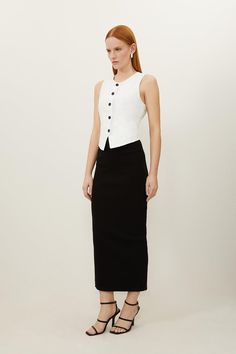 Update Your Wardrobe Essentials With Our Minimal Skirt, With A Fitted Silhouette, A High Neckline Which Is As Comfortable As It Is Flattering, And A Midi Length. Pair It Anything, From The Matchnig Crop Top, To Blouses, To Cropped Jumpers For Looks That Go From Season To Season. Compact Jersey Rib Maxi Skirt High Quality, Ribbed Jersey Fabric Flattering Figure Hugging Fit Comfortable High Neckline Midi Length Matching Crop Top Sold Separately Minimal Skirt, Petite Business Casual, Hen Do Outfits, Workwear Capsule Wardrobe, Plus Size Workwear, Outfits For Mexico, Spring Wedding Guest Dress, Ibiza Outfits, Honeymoon Outfits