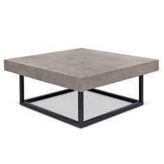 Coffee Table Industrial Chic Style, Concrete Coffee Table, Outdoor Coffee Table, Outdoor Accent Table, Black Coffee Tables, Cool Coffee Tables, Stainless Steel Legs, Coffee Table Wayfair, Outdoor Coffee Tables