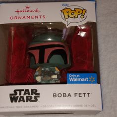 the boba fett star wars pop vinyl figure is in its original box and has been sealed