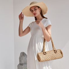 Free U.S. shipping. Style: Bohemia Straw , color:Khaki, suite for season：Spring, Summer, Autumn ，Beach, Going out, Honeymoon, Material Straw, Summer Bohemia Straw Boston Bags Beach Bags Beach Tops Summer, Popular Handbags, Feminine Women, Boston Bag, Small Purse, Woven Bag, Color Khaki, Casual Bags, Shoulder Handbags