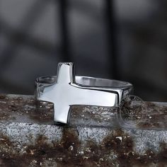 This sideways cross ring is perfect for devout Christians or people seeking spiritual blessing, or it can be just a fashion item.💥
#crossjewelry,#classicfashion,#fashionjewelry,#ring,#gothicfashion,#minimalism,#fashionstyle,#gift,#retrofashion,#gothic Cross-shaped Stainless Steel Ring For Gift, Cross Shaped Stainless Steel Rings For Gifts, Stainless Steel Cross Rings For Gifts, Stainless Steel Cross-shaped Rings For Gifts, Adjustable Cross Rings With Spiritual Style, Adjustable Cross Shaped Spiritual Rings, Stainless Steel Ring, Cross Ring, Buy 2 Get 1 Free