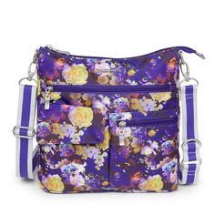 Square Crossbody Bag, Baggallini Bags, Purple Garden, Town Square, Purple Bags, Nylon Bag, Wear It, Handbag Accessories, Garden Party