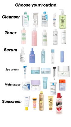 This is my routine-just not the products! Feel free to remix Facial Skin Care Routine, Skin Toner, Skin Care Routine Steps, Skin Care Kit, Skin Cleanser Products, Glass Skin