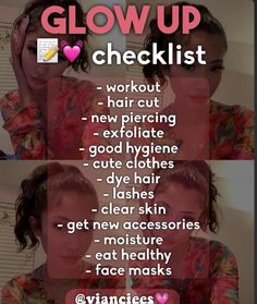 Glow Up Checklist, Pampering Routine, Social Life Hacks, All Body Workout, Self Care Bullet Journal, Girl Advice, Baddie Tips