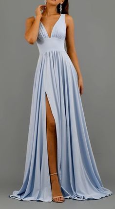 Split Prom Dresses, Robes Glamour, Prom Dresses Simple, Trendy Prom Dresses, 파티 드레스, V Neck Prom Dresses, Dresses Australia, Tulle Evening Dress, Prom Dresses Sleeveless