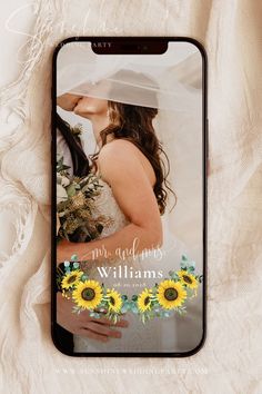 an iphone case with a wedding photo on it