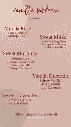 Essential Oil Perfume Blends, Lilin Aroma, Koleksi Parfum, Essential Oil Perfumes Recipes, Homemade Perfume, Săpunuri Handmade, Soya Mumu, Essential Oil Diffuser Blends Recipes