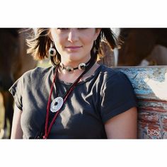 Concho Choker - Choker Necklace - Western Choker - Western Necklace - Concho Necklace - Bolo Choker - Leather necklace - Leather choker - The most popular 3 conchos choker. This choker is EVERYTHING! It is adjustable in the back to fit every neck. I got so many options possible for this one! you can choose the color of your conchos: silver and bronze and the color of the 3 mm real leather. Contact me for any questions. Follow me on Instagram & Facebook for updates and the occasional promo co Adjustable Concho Necklaces For Festival, Festival Choker Jewelry With Adjustable Cord, Festival Jewelry Choker With Adjustable Cord, Western Style Red Jewelry As Gift, Handmade Western Style Necklace For Gift, Adjustable Western Style Necklace For Gift, Western Jewelry With Adjustable Length For Festivals, Western Style Adjustable Necklace For Gift, Western Style Jewelry With Adjustable Length For Festivals