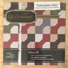 the instructions for quilting are displayed on display