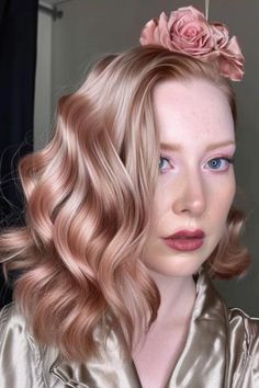 Vintage rose is a muted, antique pink that offers a timeless, romantic appeal. It suits pale skin by adding a soft, nostalgic charm. Click here to check out more best hair colors for pale skin to try. Best Hair Color For Pale Skin, Hair Color For Pale Skin