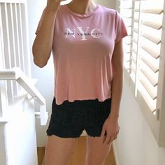 Last Chancedonating Majority Of Inventory, Bundle For Huge Discounts! Nwt Baby Pink T Shirt With ‘Nyc’ Logo. Super Soft! Size: S Brand: H&M New With Tag, Just Wrinkled From Being Folded! Summer Loungewear Top With Logo Print, H&m Crew Neck T-shirt With Letter Print, Cute H&m Crew Neck Top, Cute Cotton H&m Tops, H&m Sporty Crew Neck Tops, Sporty H&m Crew Neck Tops, H&m Letter Print T-shirt For Summer, H&m Casual Pink Tops, Casual Pink H&m Top